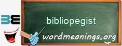 WordMeaning blackboard for bibliopegist